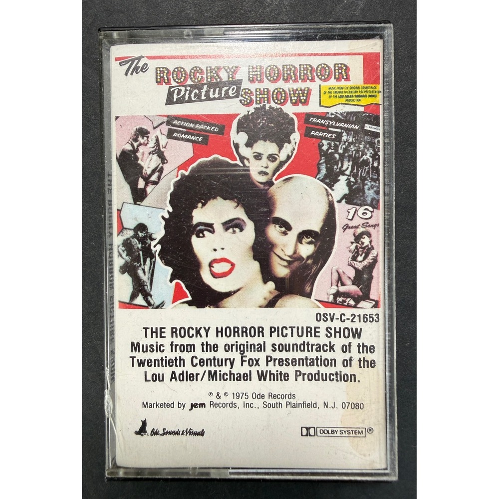 Ode Records Rocky Horror Picture Show Soundtrack Cassette Tape OSV-C-21653 White